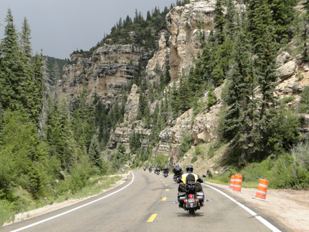 cruising down Cedar Canyon