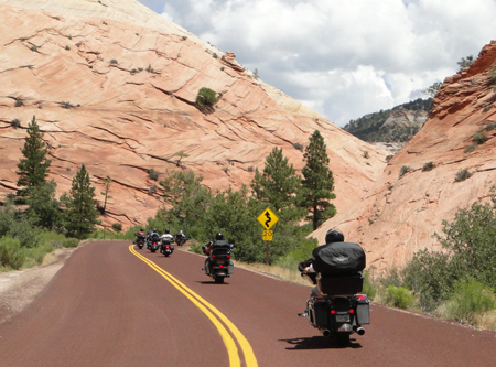 cruising through Zion